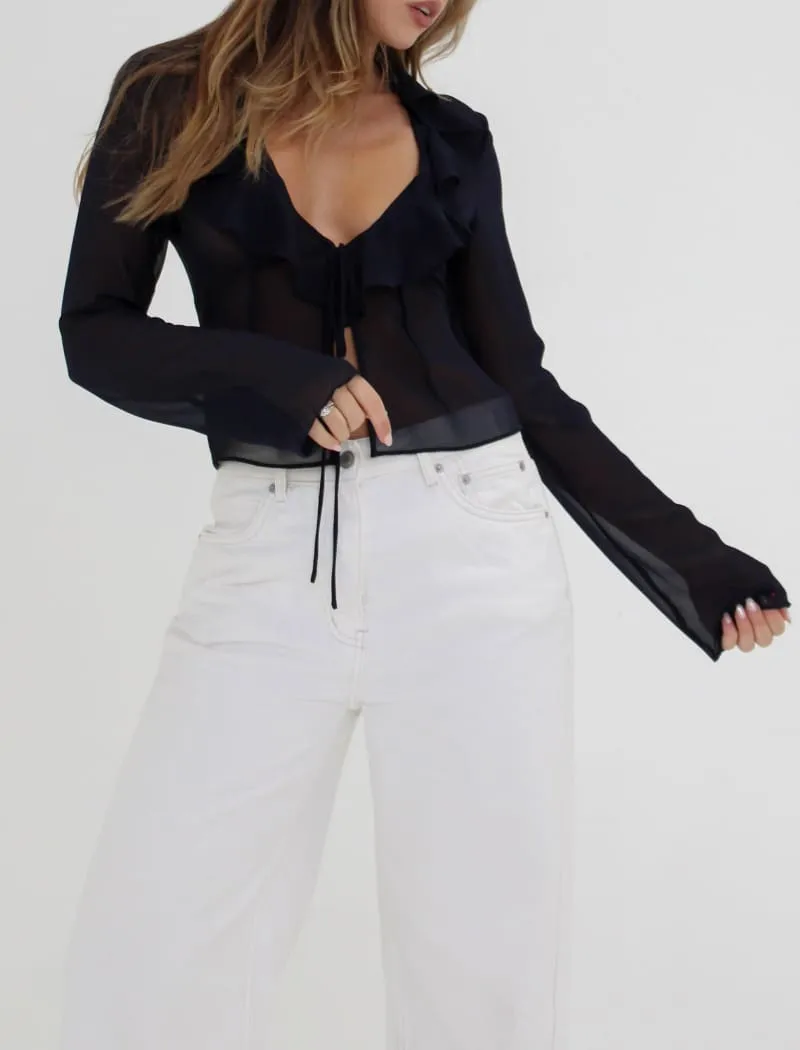 Waterfall Top | Navy sold by Rumored product image thumbnail 3