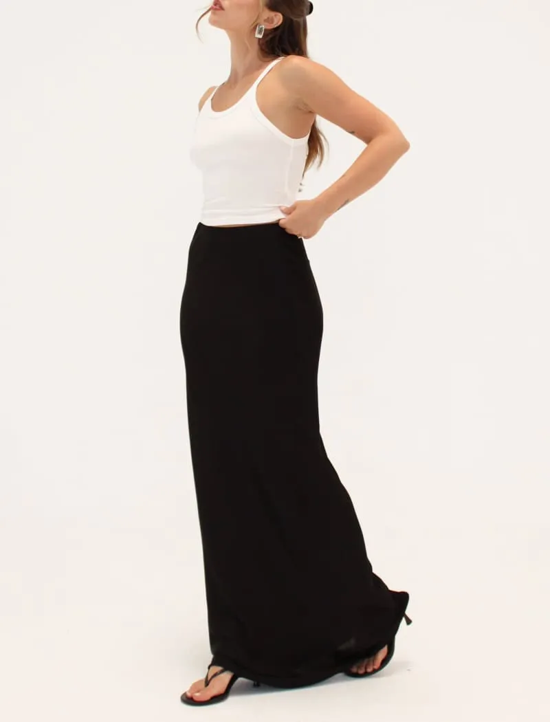Archive Bias Maxi Skirt | Black sold by Rumored product image thumbnail 3