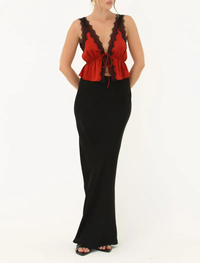 Lady Lace Top | Crimson sold by Rumored product image thumbnail 5