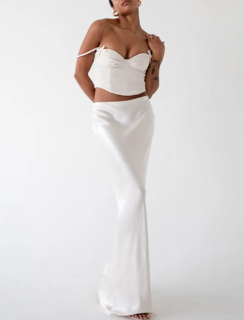 Archive Bias Maxi Skirt | Ivory sold by Rumored product image thumbnail 4