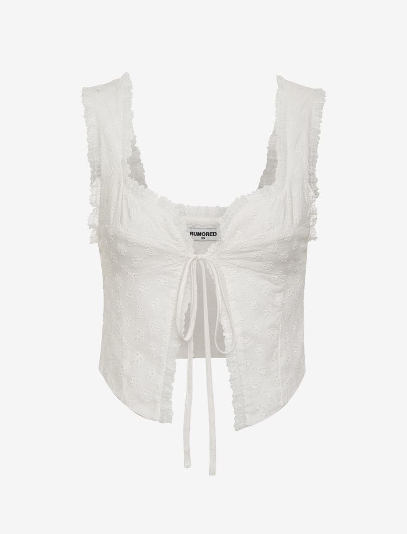 Vineyard Haven Top | White Eyelet sold by Rumored product image thumbnail 2