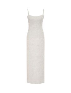 Palm Beach Maxi Dress | White Shimmer sold by Rumored