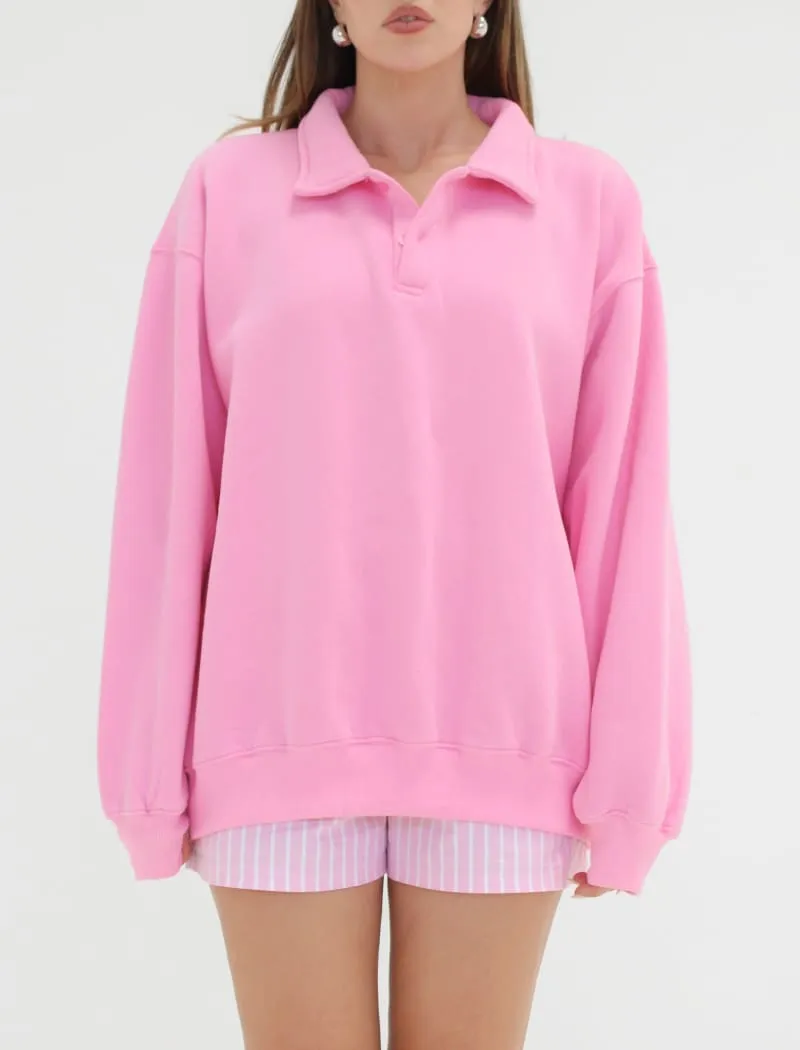 Airport Sweatshirt | Bonbon Pink sold by Rumored product image thumbnail 3