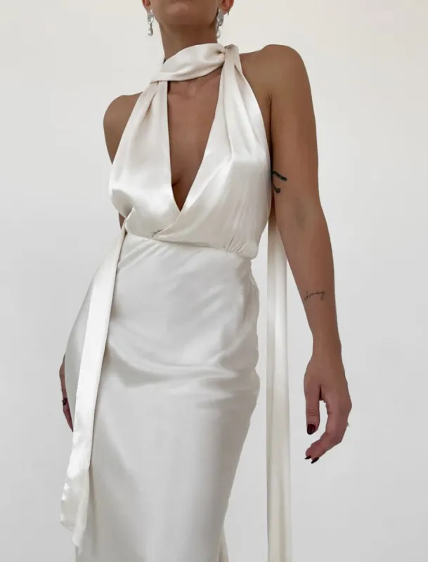 Thelma Midi Dress | Ivory sold by Rumored