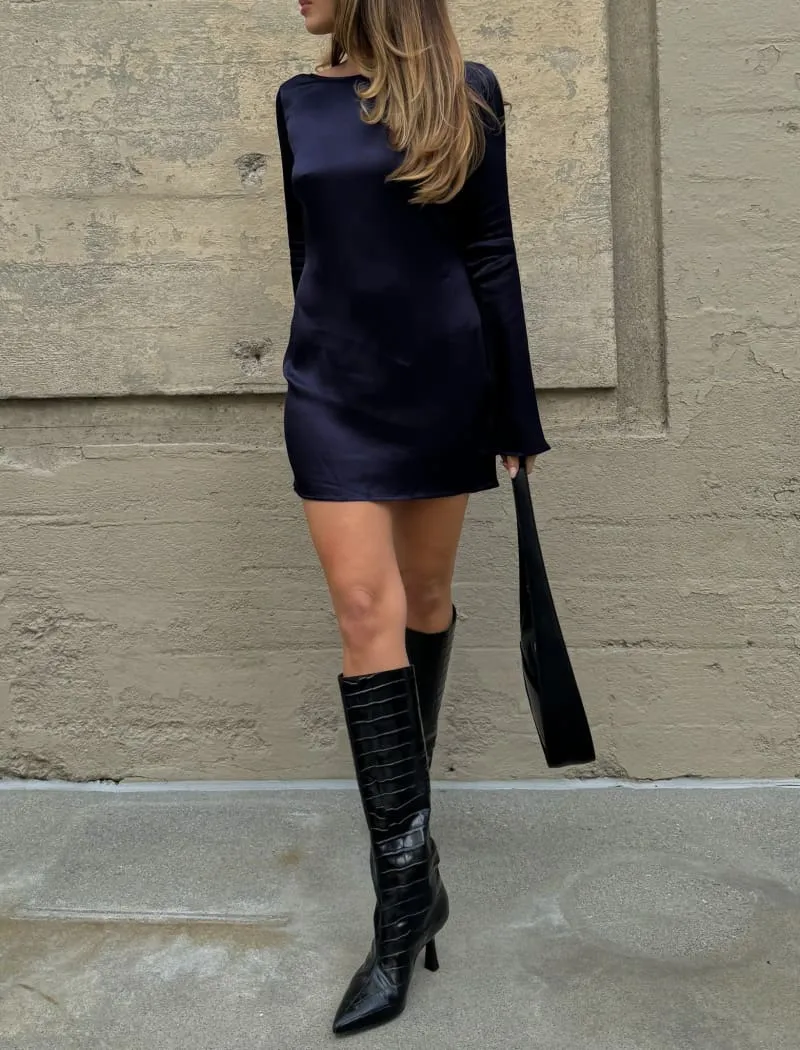 Sweet Talker Mini Dress | Sapphire sold by Rumored product image thumbnail 4