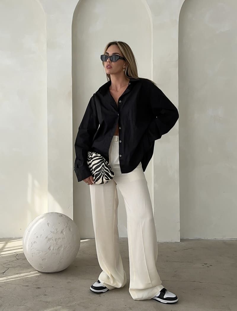 Banks Trouser | Cream sold by Rumored product image thumbnail 3