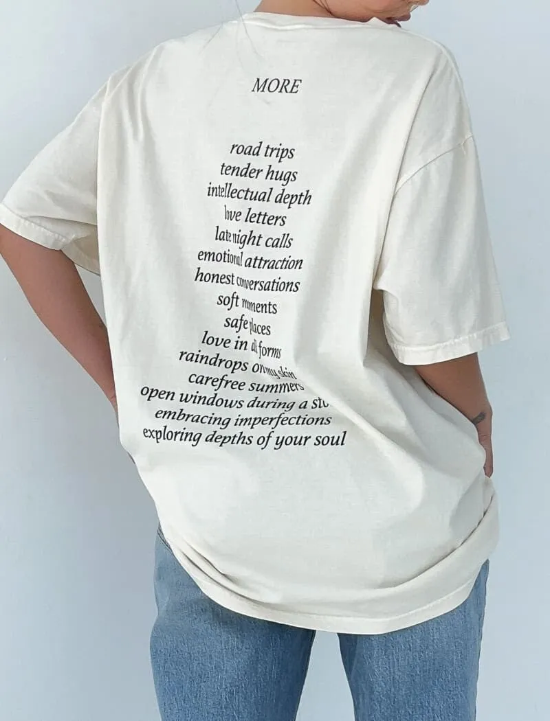 Little Moments Tee | Ivory sold by Rumored