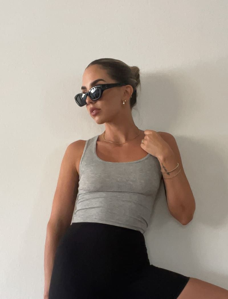 Classic Ribbed Tank | Heather Gray sold by Rumored product image thumbnail 3