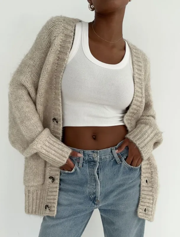 Jackson Hole Cardigan | Oat sold by Rumored