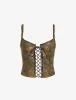 Renaissance Corset | Metallic Garden Jacquard sold by Rumored