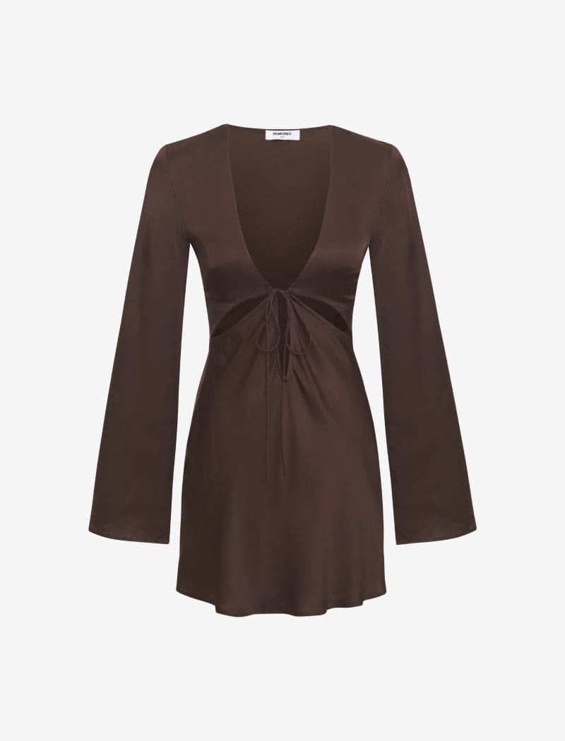 High Hopes Mini Dress | Espresso sold by Rumored product image thumbnail 2