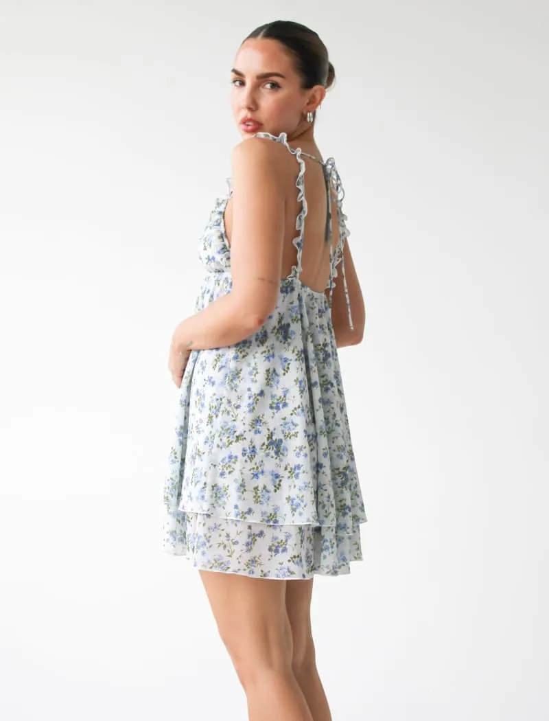 Secret Garden Mini Dress | Wild Blueberry sold by Rumored product image thumbnail 4