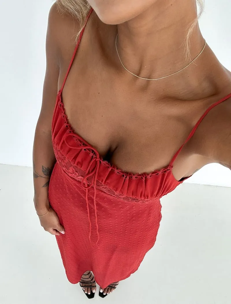 Midsummer Midi Dress | Crimson sold by Rumored product image thumbnail 5