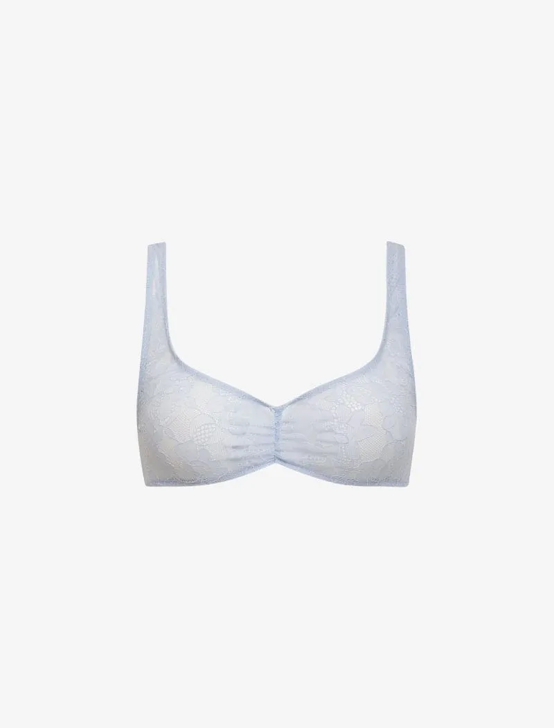 Smitten Bra | Powder Blue Lace sold by Rumored