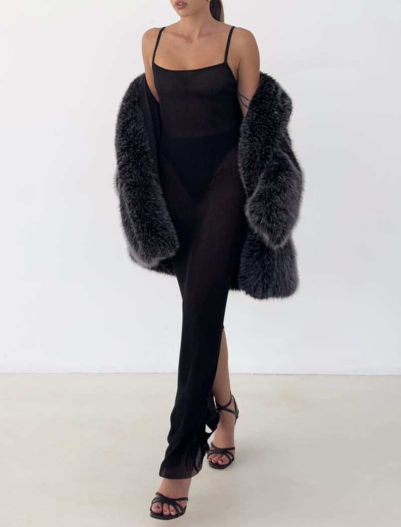 Glitz Maxi Dress | Black Shimmer sold by Rumored product image thumbnail 4