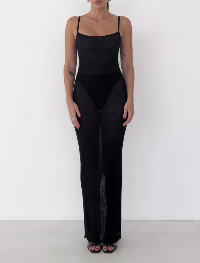 Glitz Maxi Dress | Black Shimmer sold by Rumored product image thumbnail 3