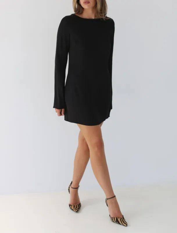 Sweet Talker Mini Dress | Black sold by Rumored