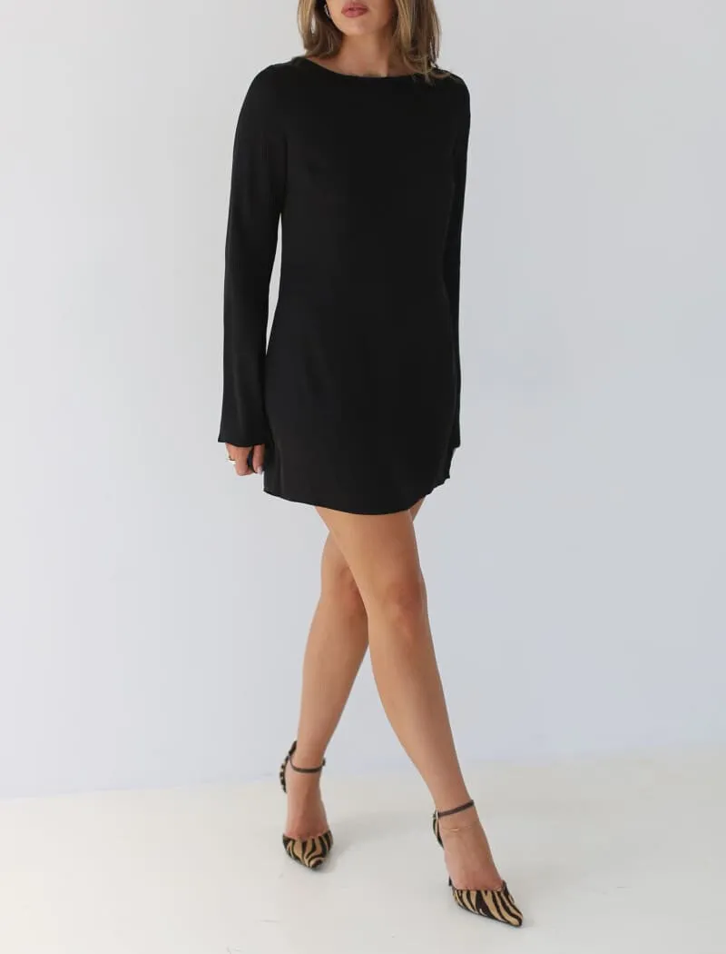 Sweet Talker Mini Dress | Black sold by Rumored