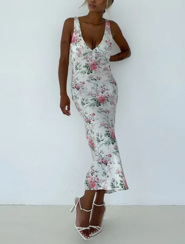 Daydream Midi Dress | Farmhouse Floral made by Rumored