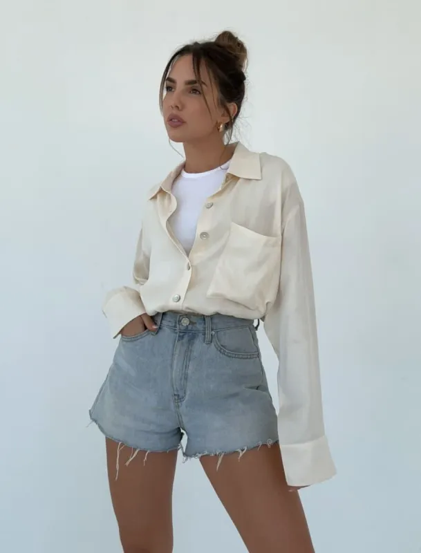 Riverside Button Up | Cream sold by Rumored