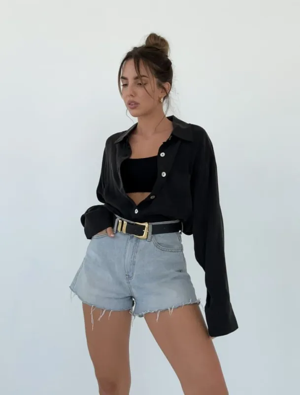 Riverside Button Up | Black sold by Rumored