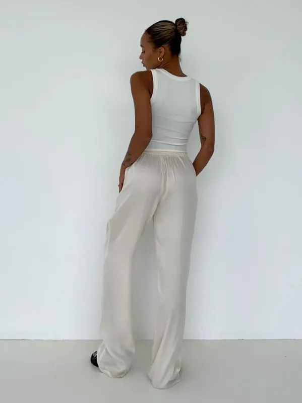 Riverside Pant | Cream sold by Rumored