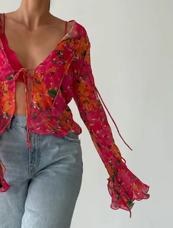 East End Top | Electric Begonia sold by Rumored