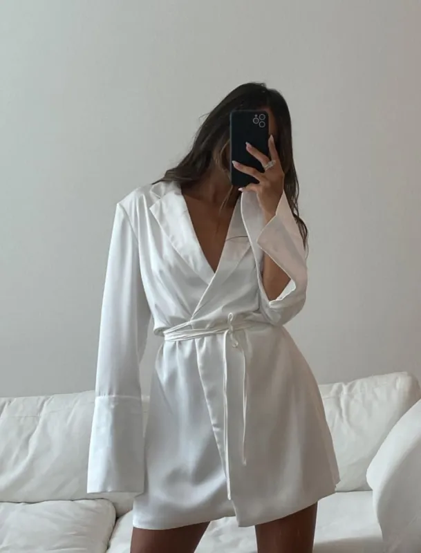 Gramercy Blazer Dress | White sold by Rumored