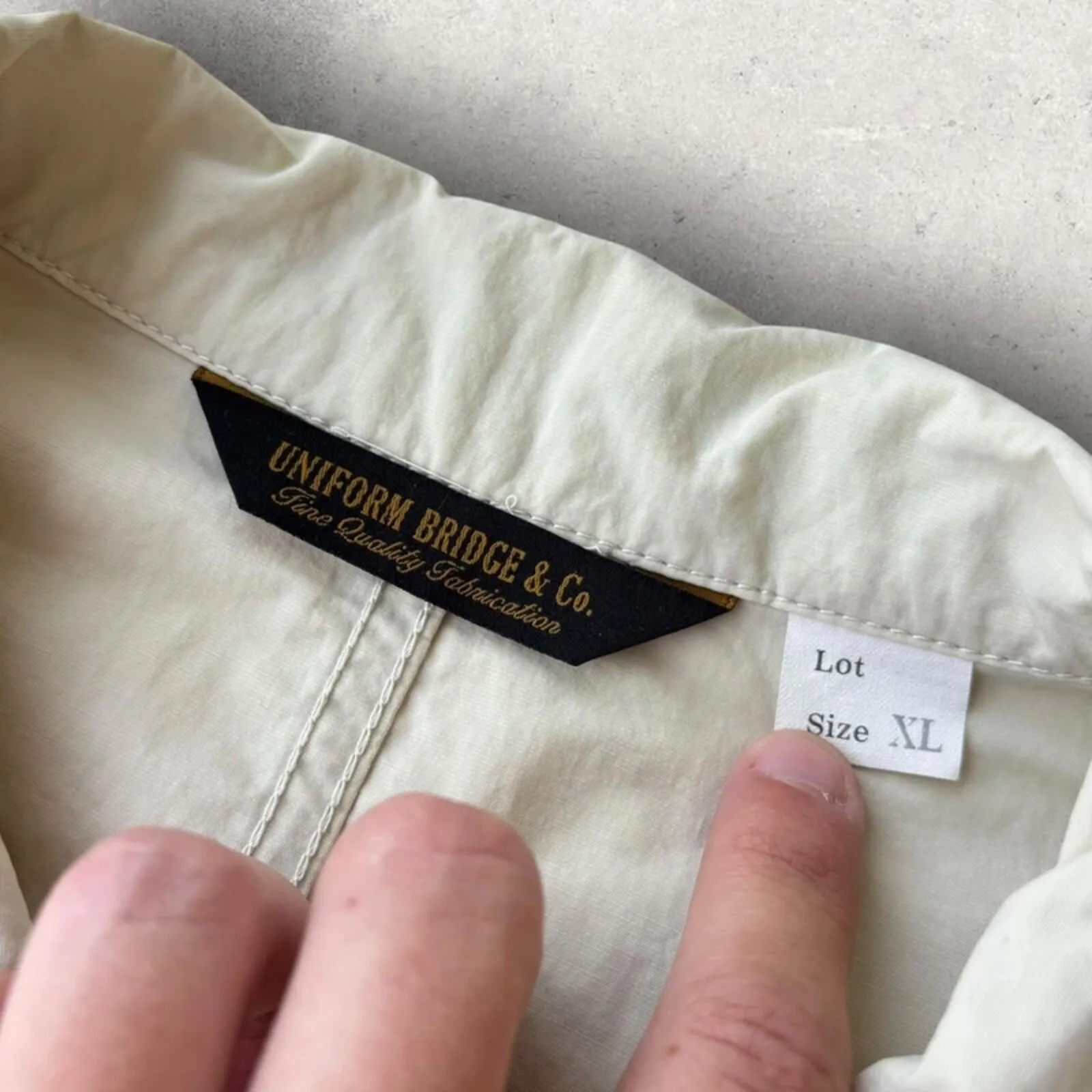 Uniform Bridge Ivory Field Utility Shacket XL sold by WearHouse UK product image thumbnail 4