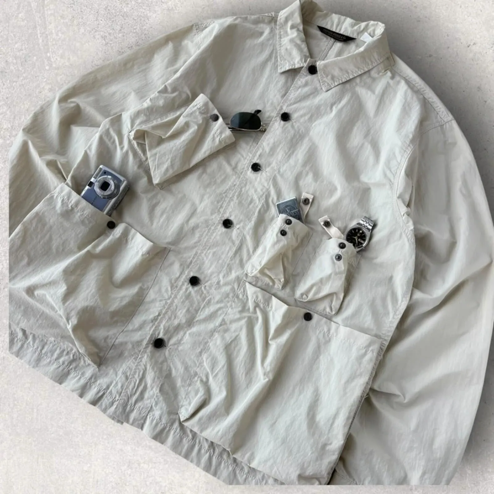 Uniform Bridge Ivory Field Utility Shacket XL sold by WearHouse UK product image thumbnail 2
