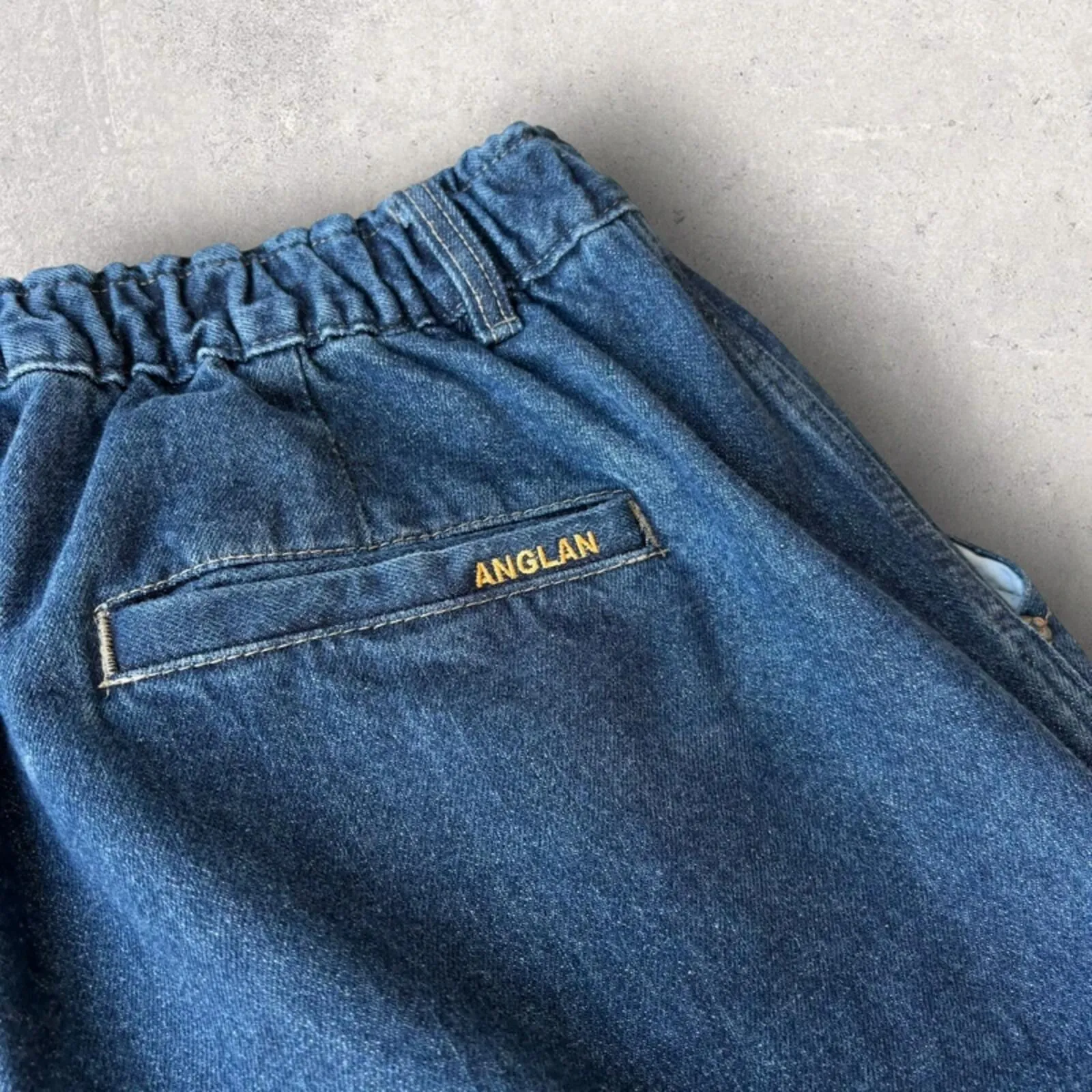 Anglan Denim Wide Balloon Pant Indigo L sold by WearHouse UK product image thumbnail 5