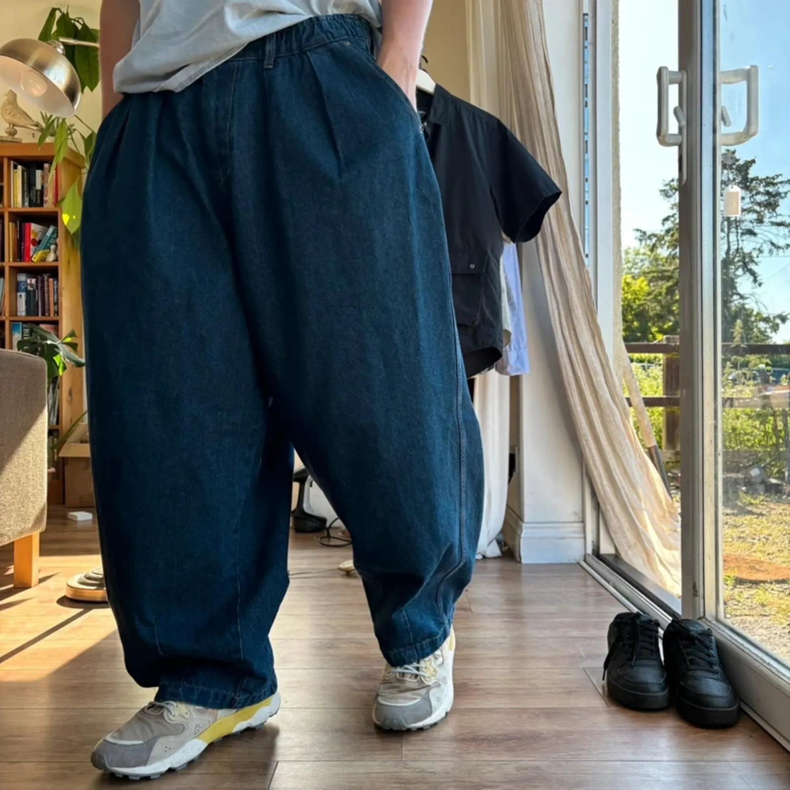Anglan Denim Wide Balloon Pant Indigo L sold by WearHouse UK product image thumbnail 2
