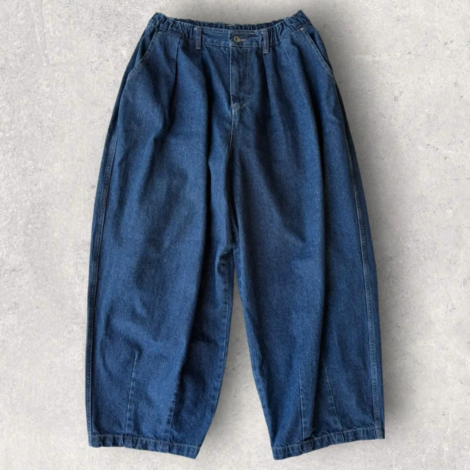 Anglan Denim Wide Balloon Pant Indigo L sold by WearHouse UK product image thumbnail 3
