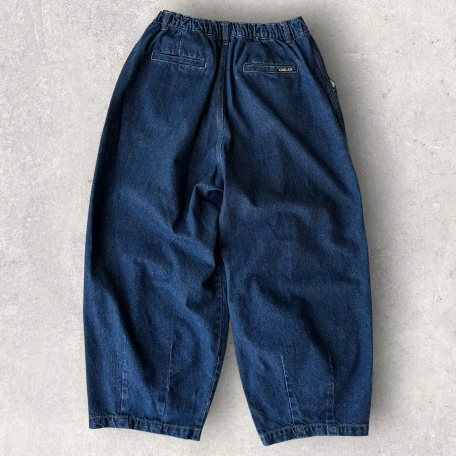 Anglan Denim Wide Balloon Pant Indigo L sold by WearHouse UK product image thumbnail 4