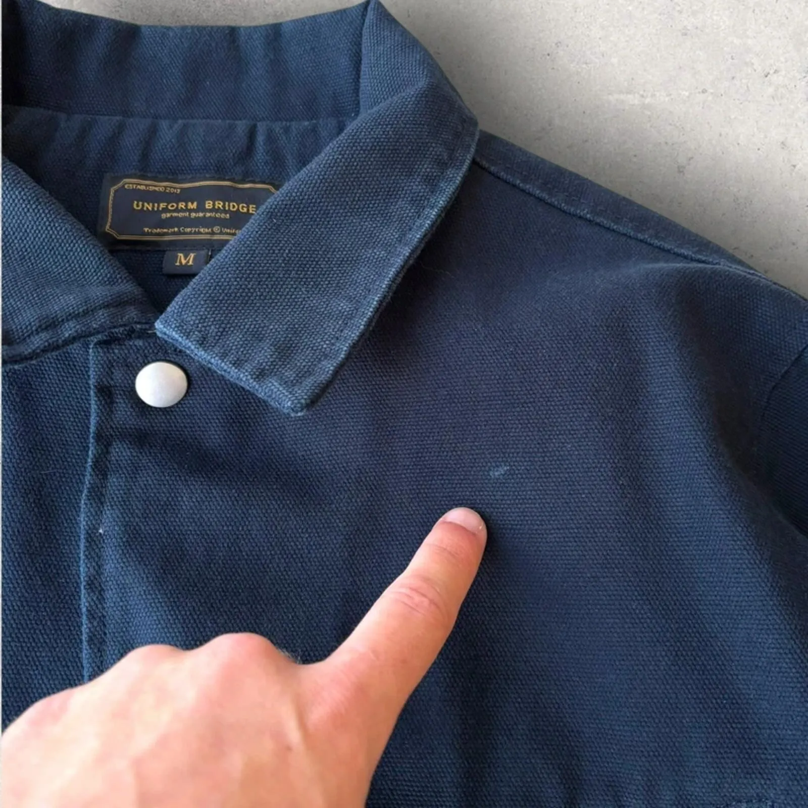 Uniform Bridge Detroit Canvas Jacket Navy M sold by WearHouse UK product image thumbnail 4