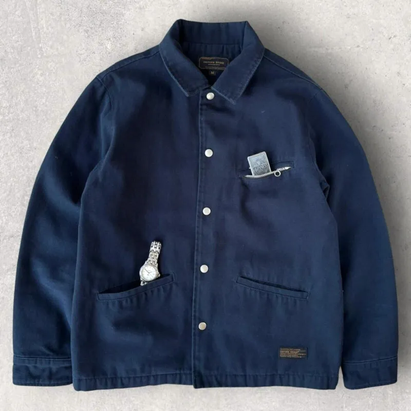 Uniform Bridge Detroit Canvas Jacket Navy M made by Uniform Bridge