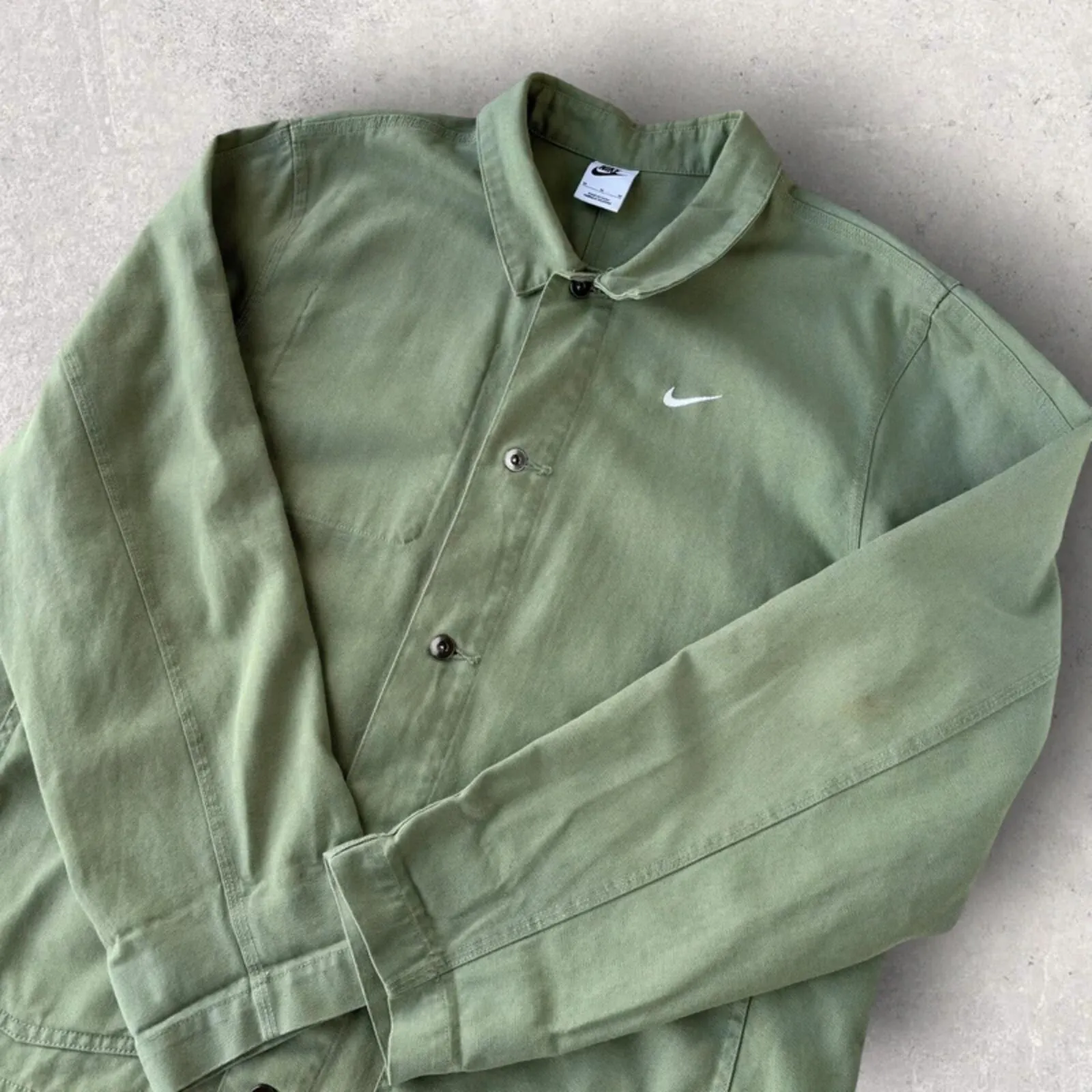 Nike Chore Overshirt Sage Green M sold by WearHouse UK product image thumbnail 2