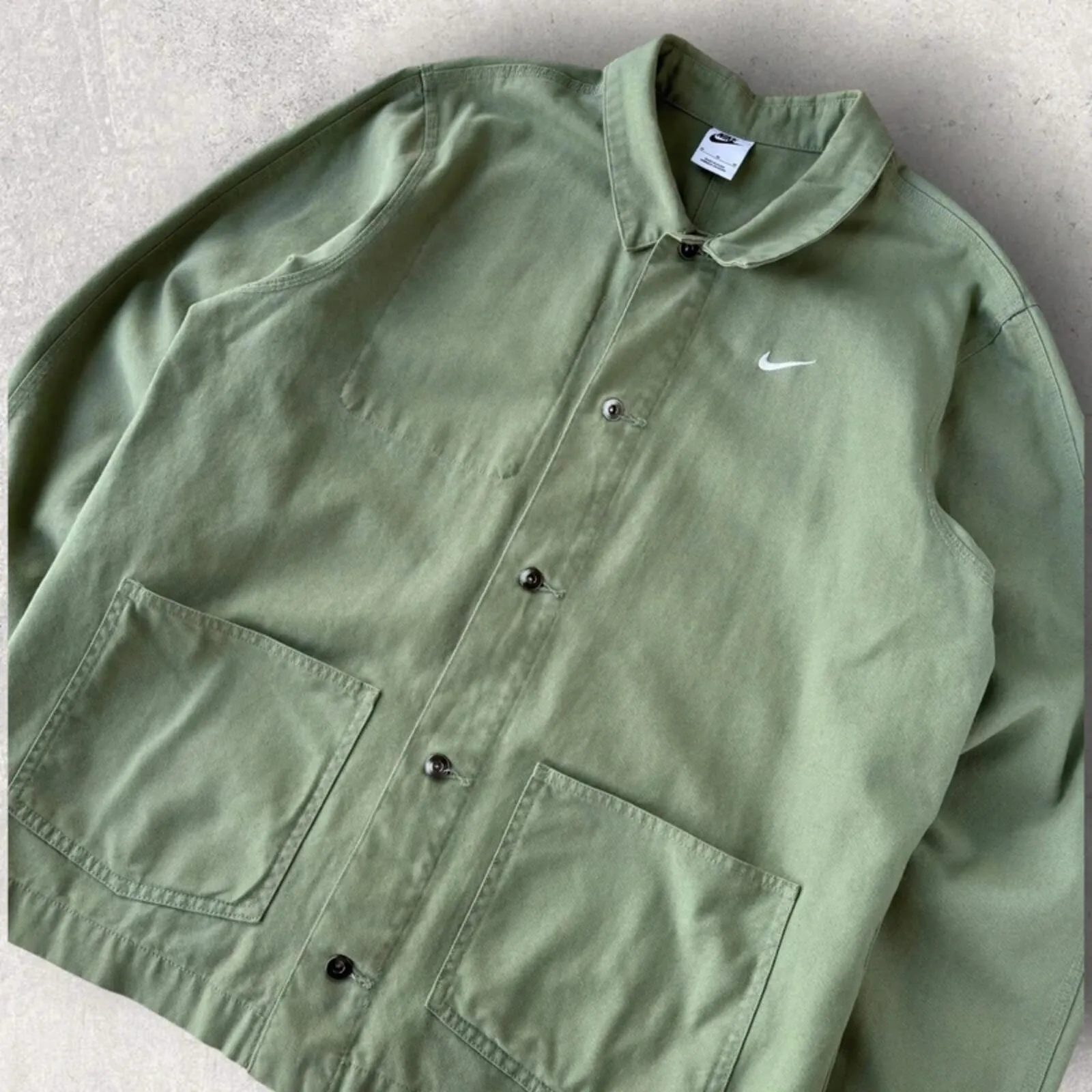 Nike Chore Overshirt Sage Green M sold by WearHouse UK product image thumbnail 3