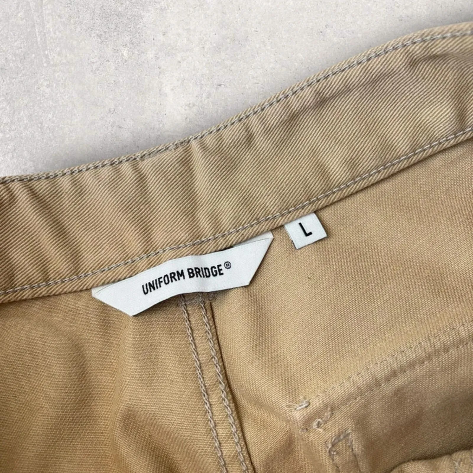 Uniform Bridge Straight Twill Fatigue Pant Beige L sold by WearHouse UK product image thumbnail 5