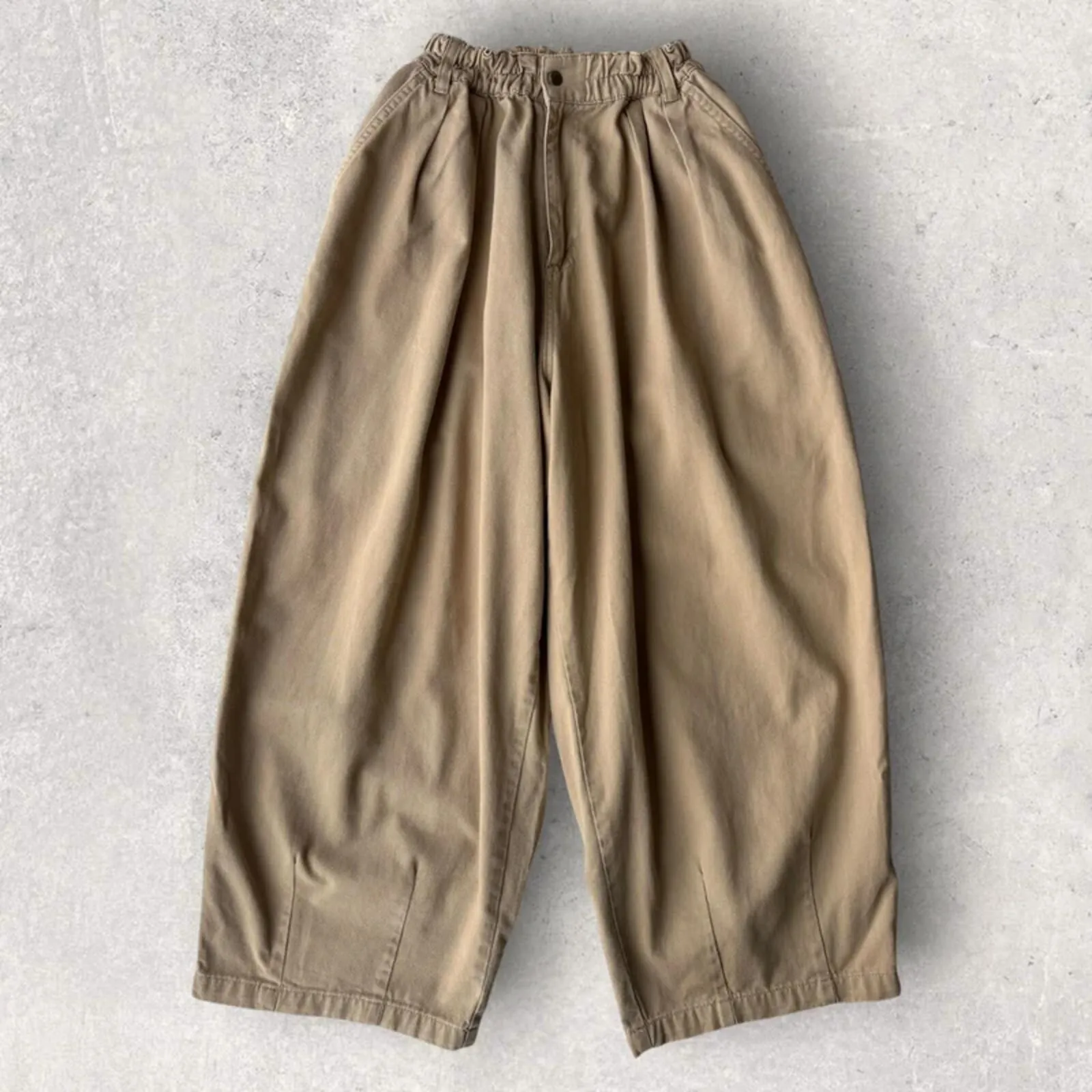 Uniform Bridge Twill Balloon Pant Beige W30 sold by WearHouse UK