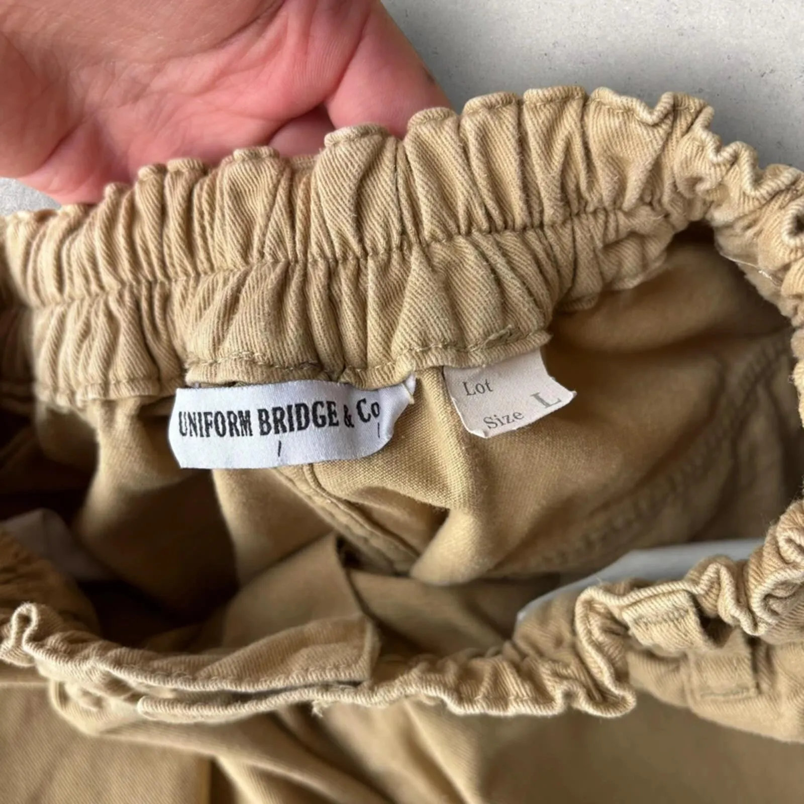 Uniform Bridge Twill Balloon Pant Beige W30 sold by WearHouse UK product image thumbnail 5