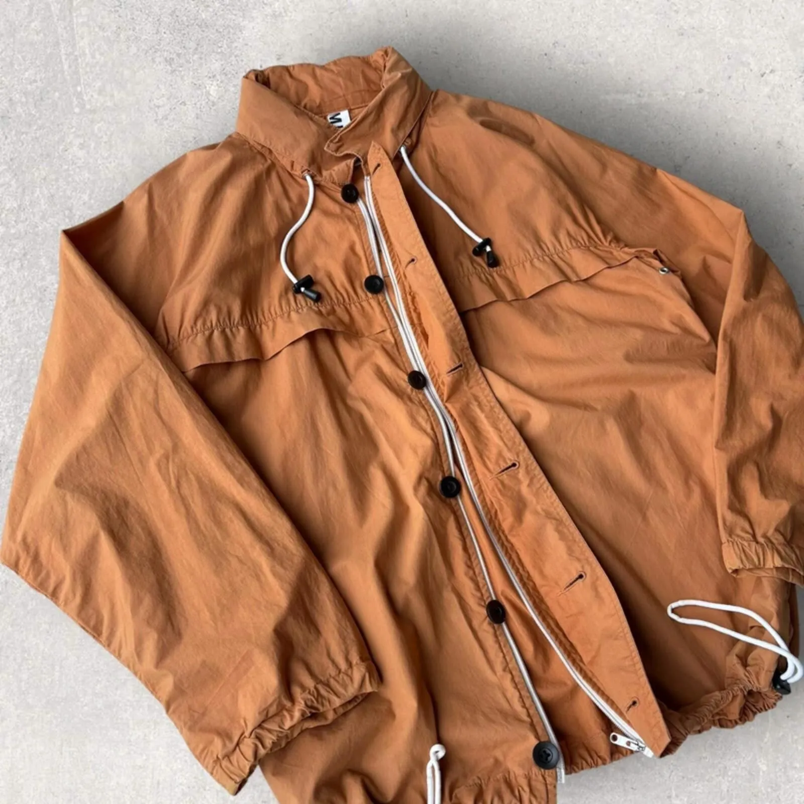 MHL Light Cotton Utility Windbreaker Rust M sold by WearHouse UK product image thumbnail 3