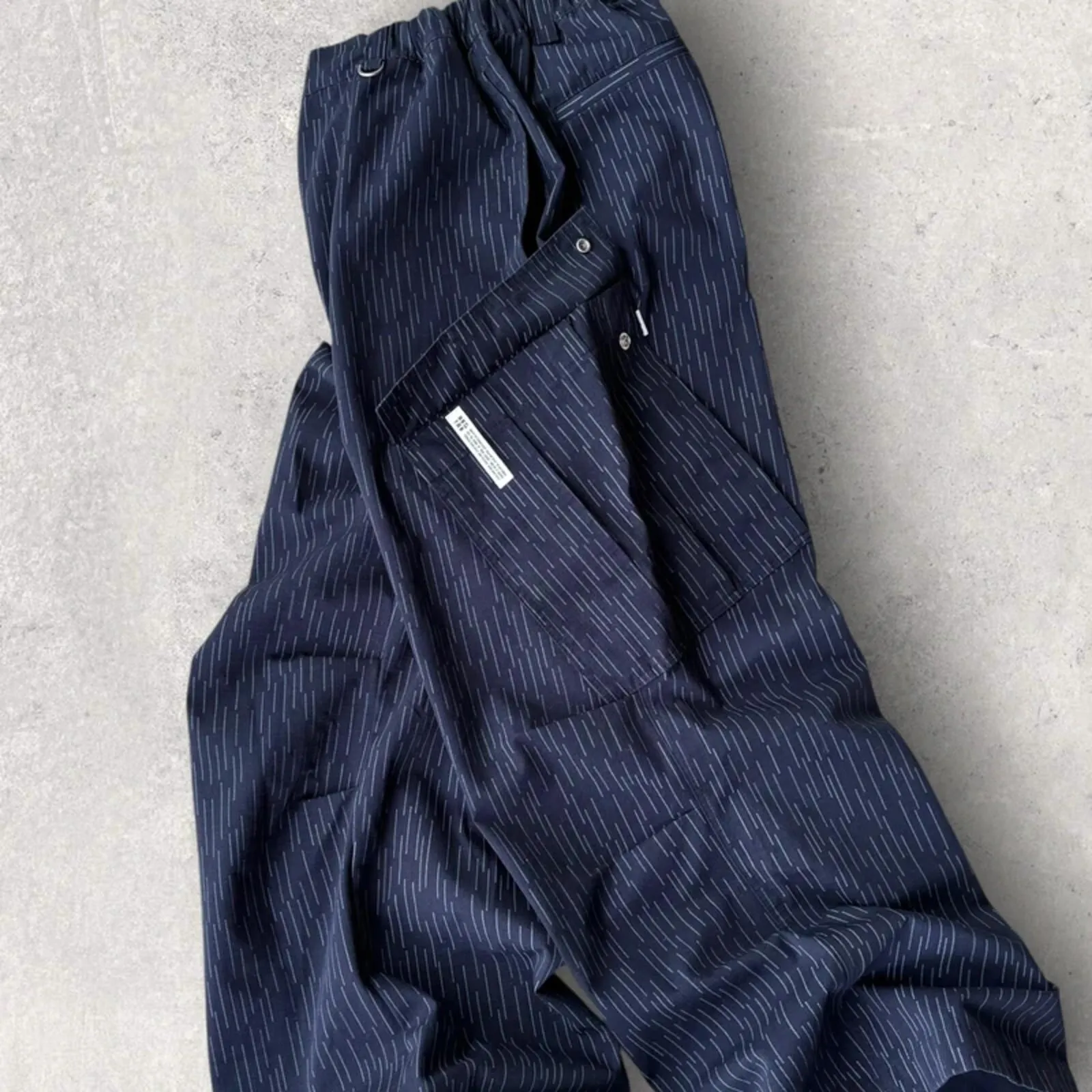 Anglan Raindrop Balloon Cargo Pant Navy L sold by WearHouse UK product image thumbnail 4