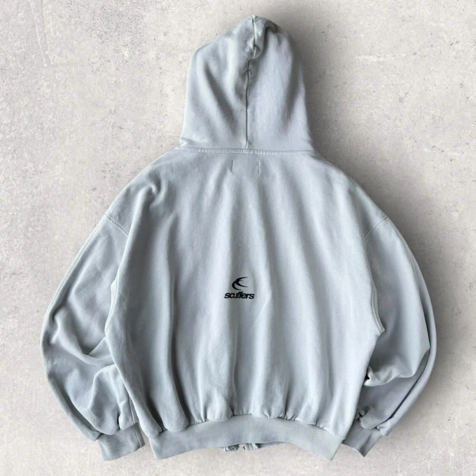 Scuffers Steel Grey Zipper Hoodie L sold by WearHouse UK product image thumbnail 5