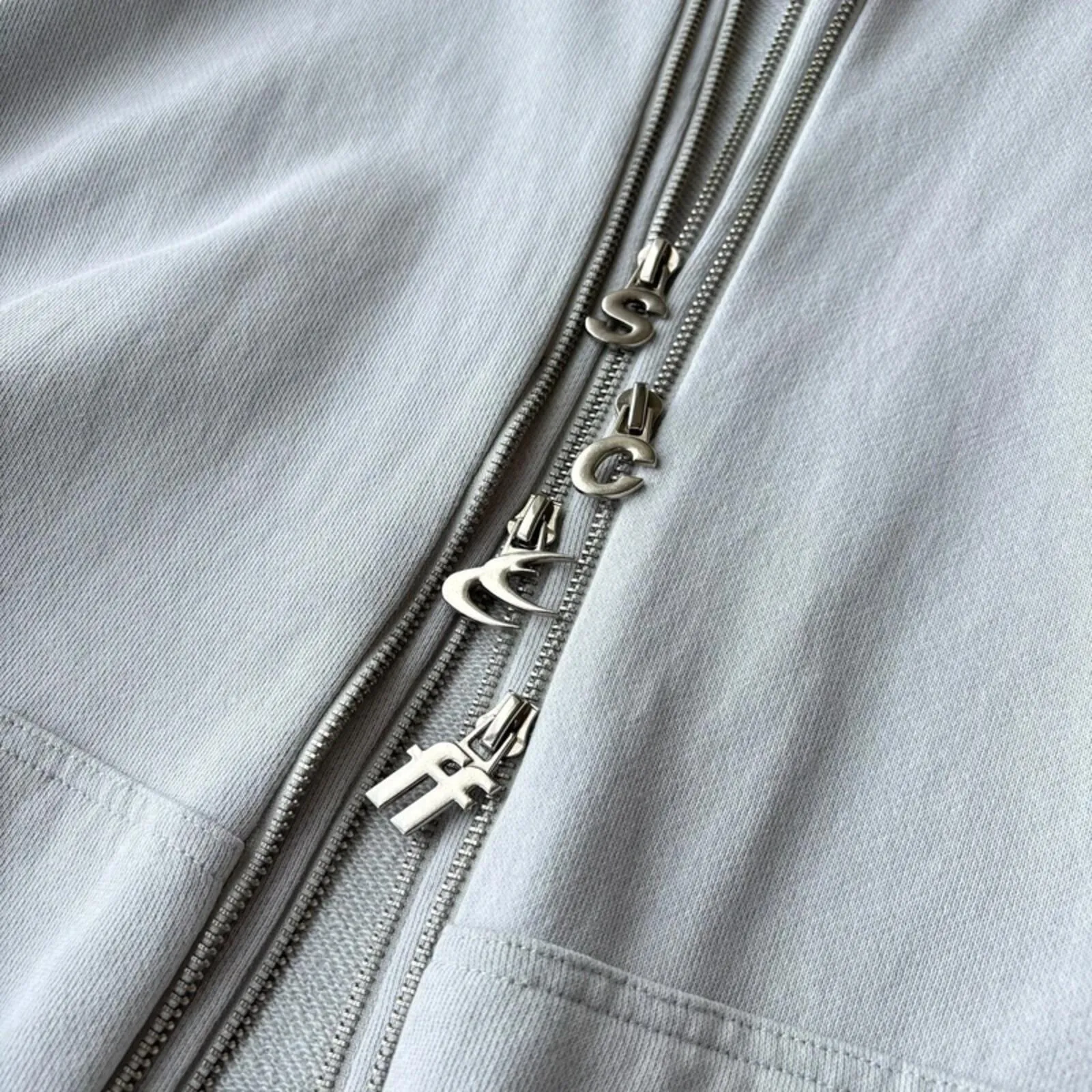 Scuffers Steel Grey Zipper Hoodie L sold by WearHouse UK product image thumbnail 3