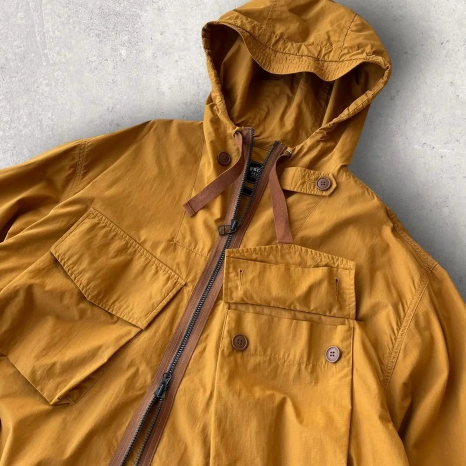 Frizmworks Smock Hooded Parka Mustard XL sold by WearHouse UK product image thumbnail 4
