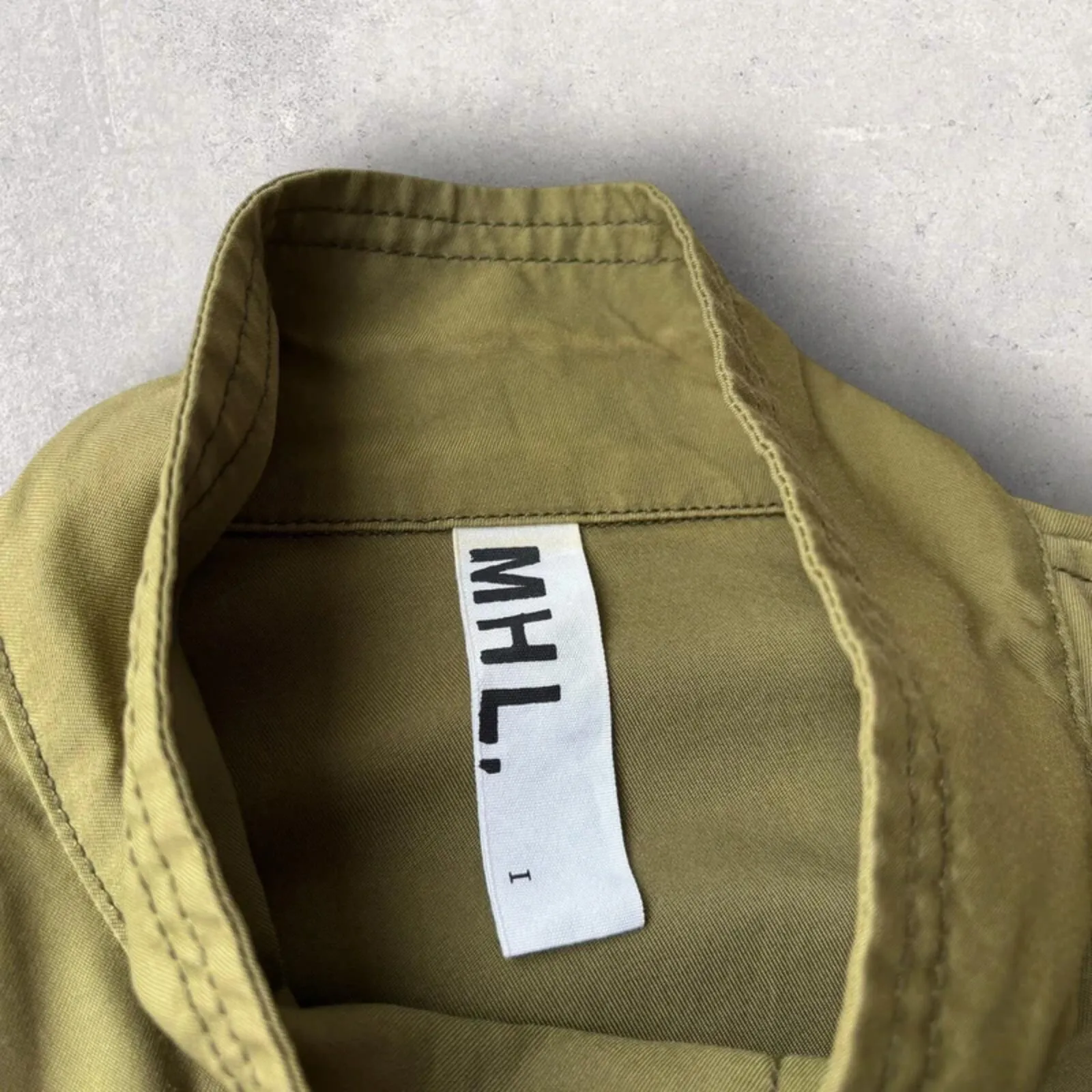 Margaret Howell X Alpha Industries Military Jacket Olive S sold by WearHouse UK product image thumbnail 5