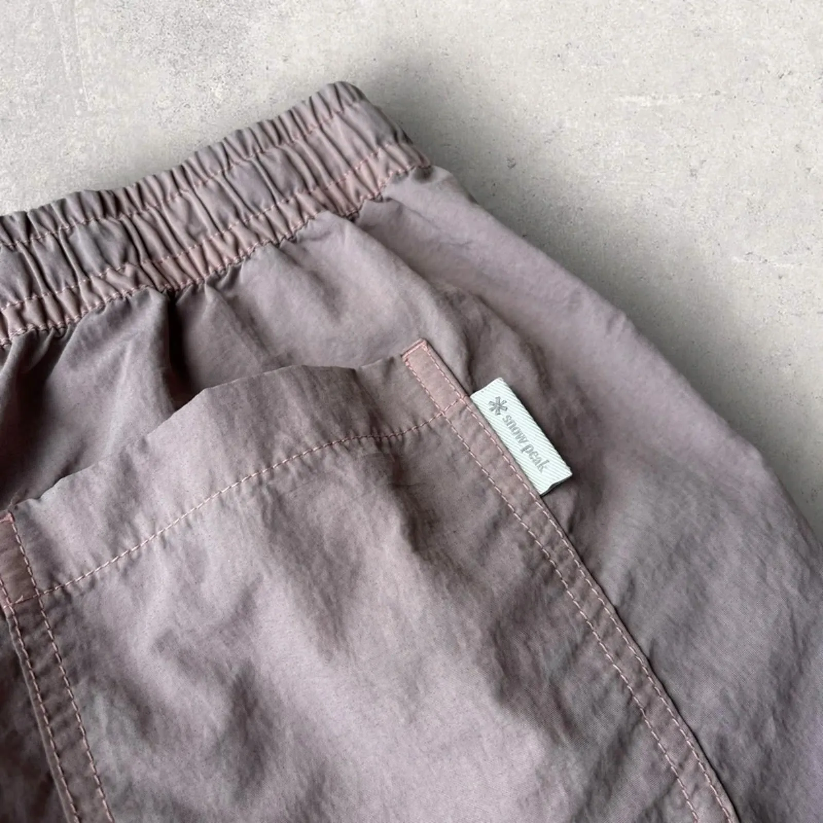 Snow Peak Summer Shorts Lilac Blush S Gorpcore sold by WearHouse UK product image thumbnail 4