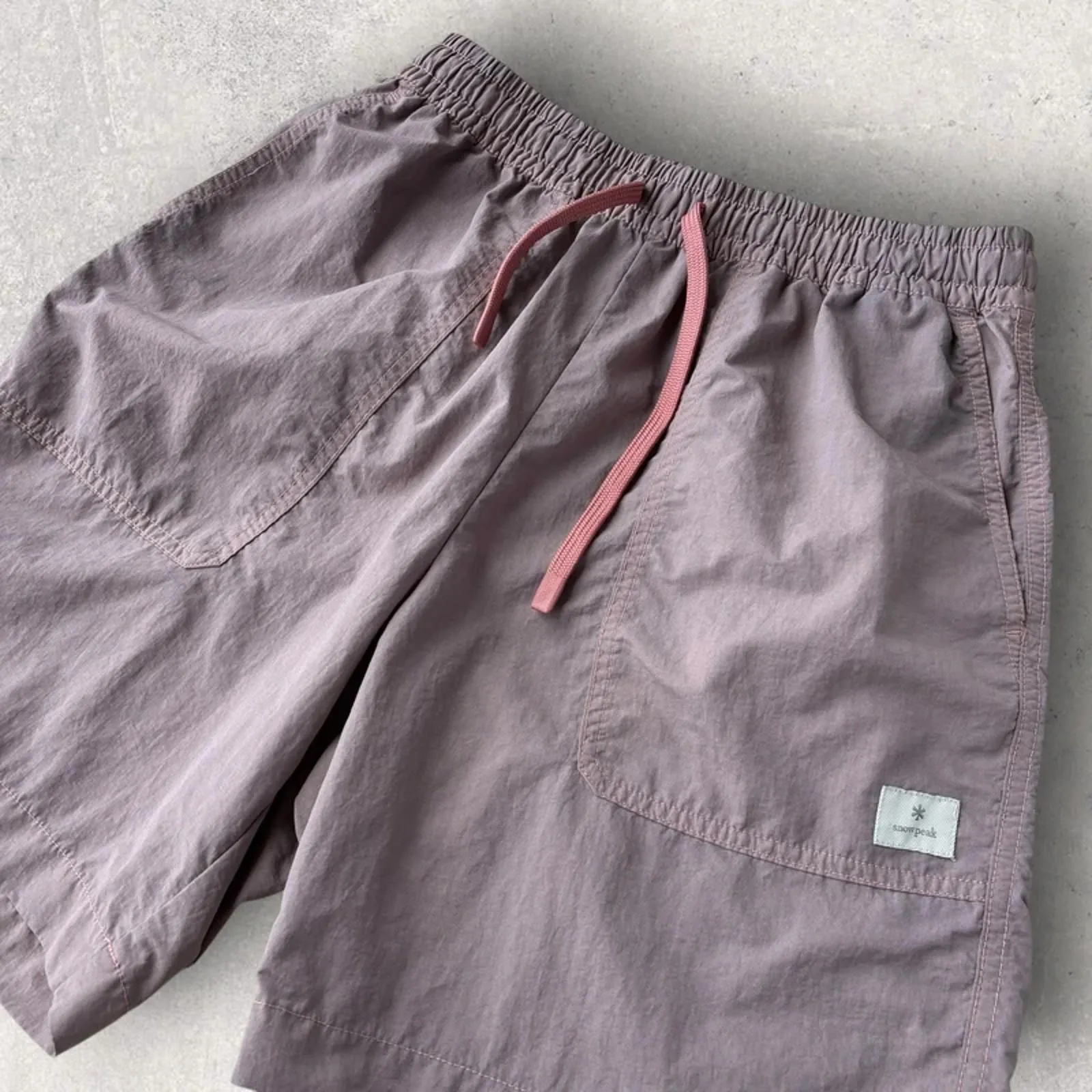 Snow Peak Summer Shorts Lilac Blush S Gorpcore sold by WearHouse UK product image thumbnail 2