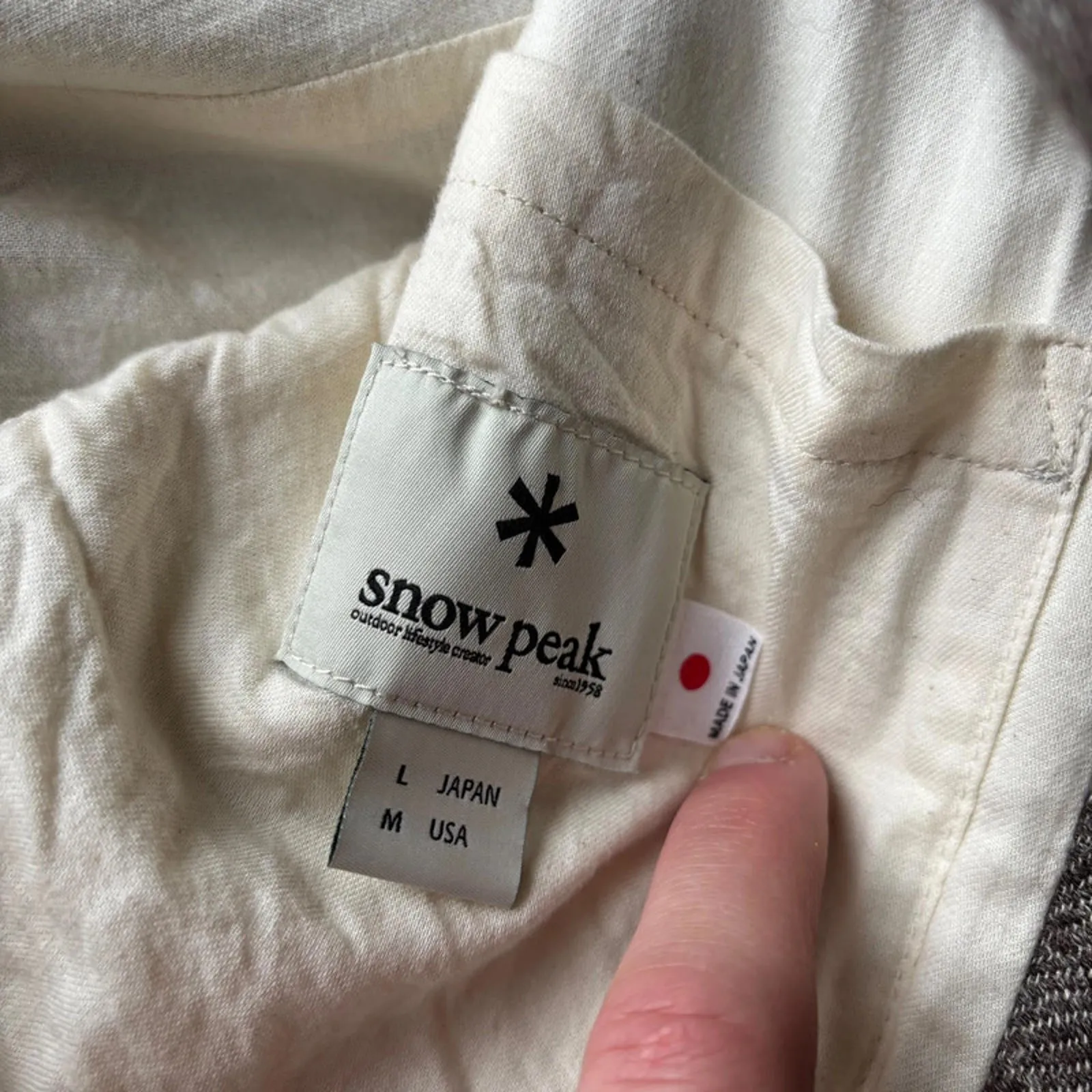 Snow Peak Japan Vintage Linen Overcoat – Beige – L sold by WearHouse UK product image thumbnail 3